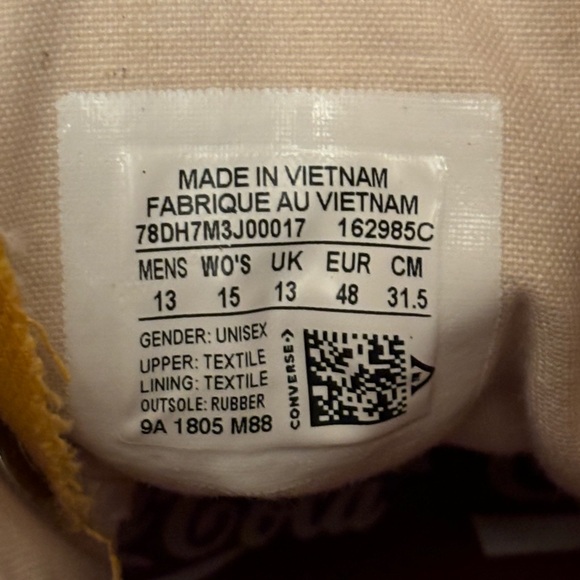 Converse Kith Coca Cola Chuck 70 Hi China Yellow Red Men’s Size 13 162985C - Picture 7 of 9